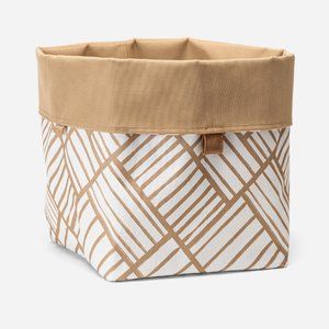 Thirty-One Medium Reversible Bin -Fawn Patchwork
